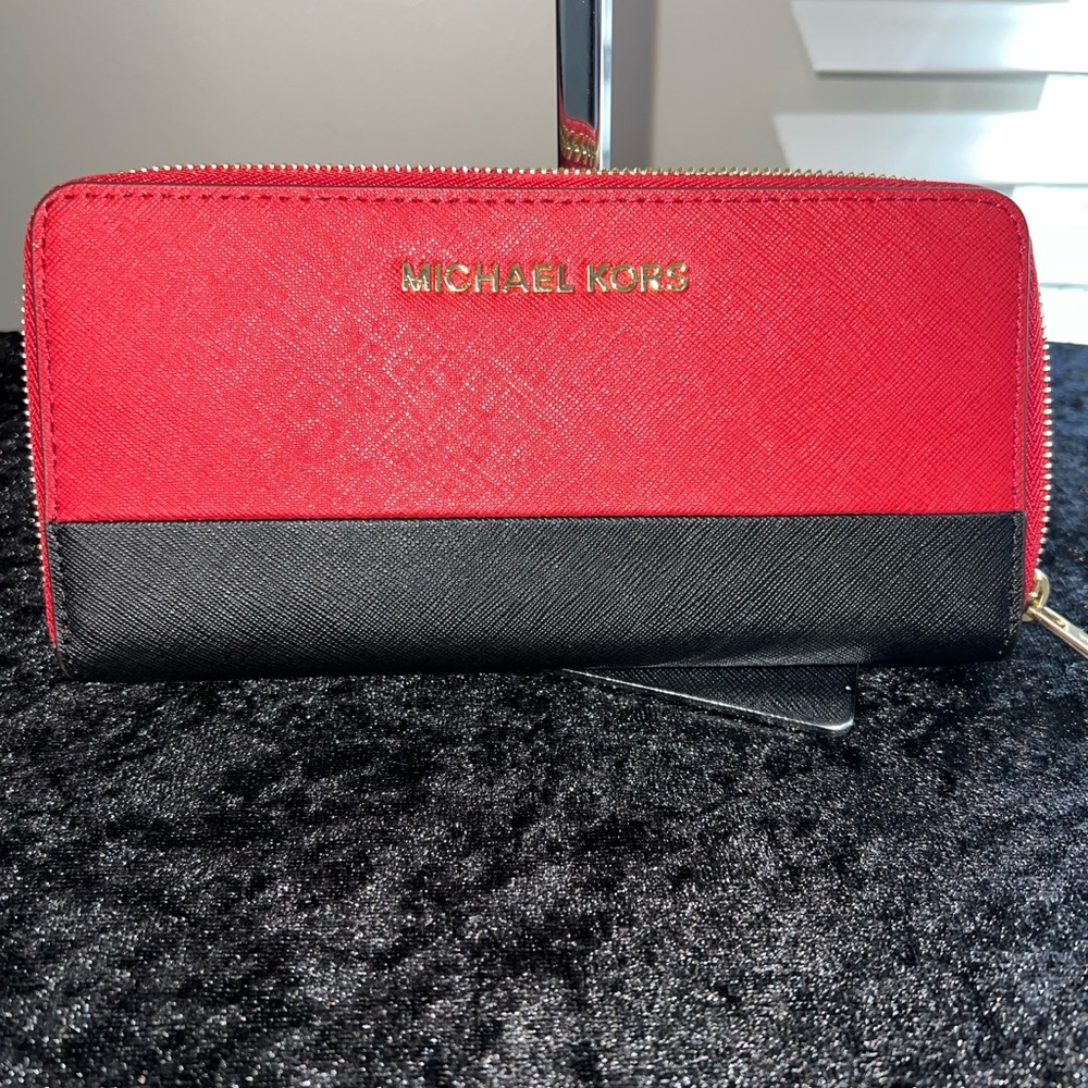 Michael Kors wallet red & black